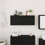 HKH Armario de Pared para Baño - Negro