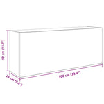 HKH Armario de Pared para Baño - Negro
