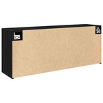 HKH Armario de Pared para Baño - Negro