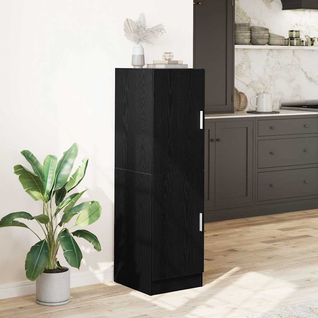 Mueble de cocina HKH - 38x41,5x131,5 cm - Negro