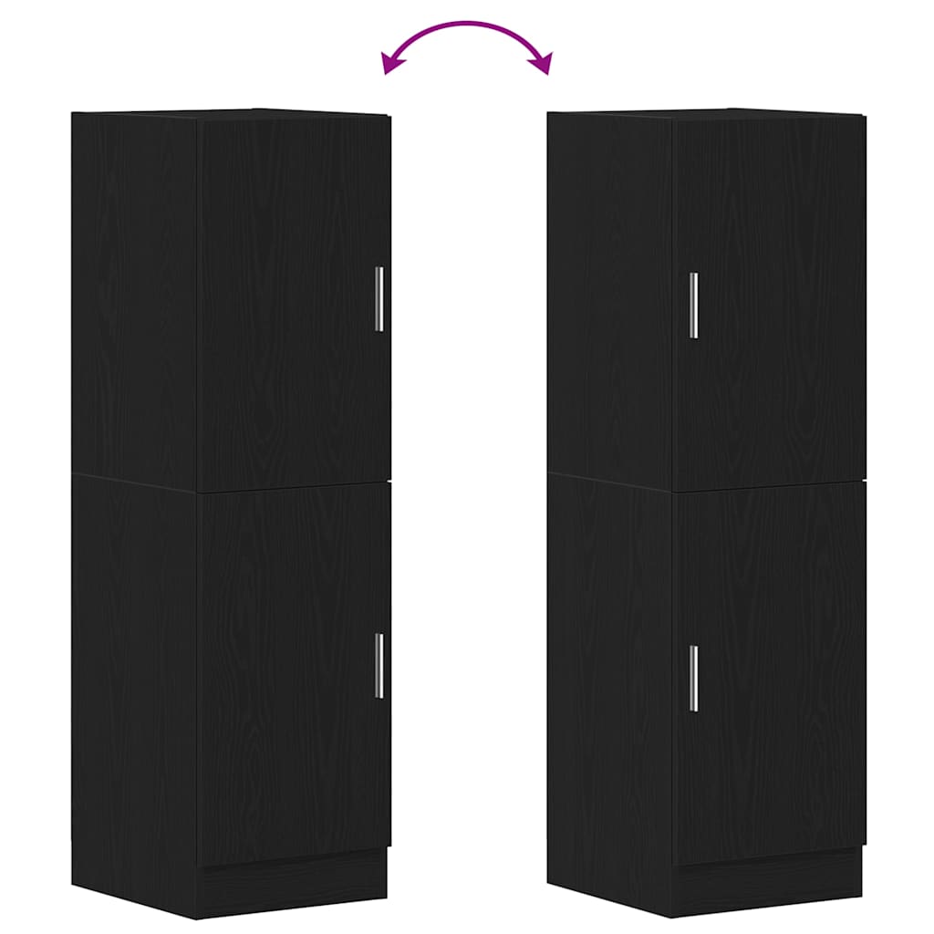 Mueble de cocina HKH - 38x41,5x131,5 cm - Negro