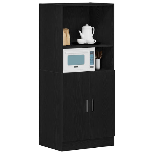 HKH Armário de Cozinha - 57x41,5x131,5 Cm - Preto