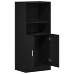 HKH Armario de Cocina - 57x41,5x131,5 Cm - Negro