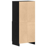 HKH Armario de Cocina - 57x41,5x131,5 Cm - Negro