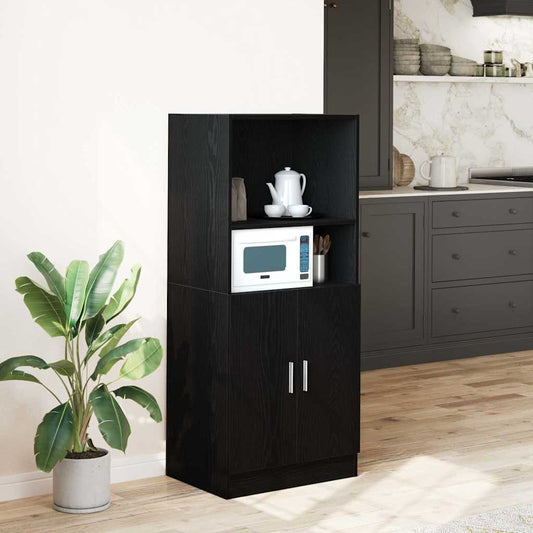 HKH Armário de Cozinha - 57x41,5x131,5 Cm - Preto
