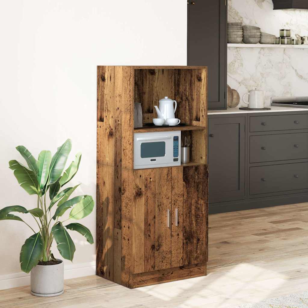 HKH Armario de cocina de madera vieja - 57x41,5x131,5 cm