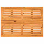 HKH Mesa de Jardim com Tampo em Acácia 105x75x72 Cm Vime Pe - Bege