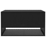 HKH Caixa Para Almofadões De Exterior 100x55x55,5 Cm Vime Pe - Preto