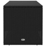 HKH Caixa Para Almofadões De Exterior 100x55x55,5 Cm Vime Pe - Preto