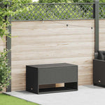 HKH Caixa Para Almofadões De Exterior 100x55x55,5 Cm Vime Pe - Preto