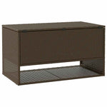 HKH Caixa Para Almofadões De Exterior 100x55x55,5 Cm Vime Pe - Marrom