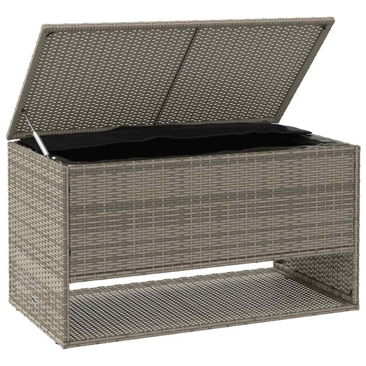 HKH Caixa Para Almofadões De Exterior 100x55x55,5 Cm Vime Pe - Cinzento