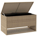 HKH Caixa Para Almofadões De Exterior 100x55x55,5 Cm Vime Pe - Bege