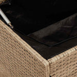 HKH Caixa Para Almofadões De Exterior 100x55x55,5 Cm Vime Pe - Bege