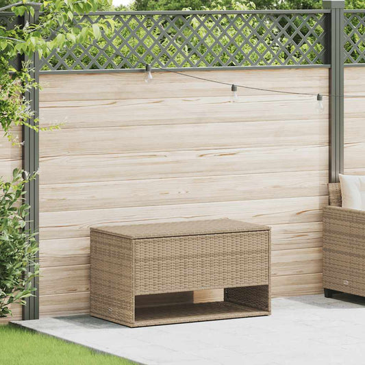 HKH Caixa Para Almofadões De Exterior 100x55x55,5 Cm Vime Pe - Bege