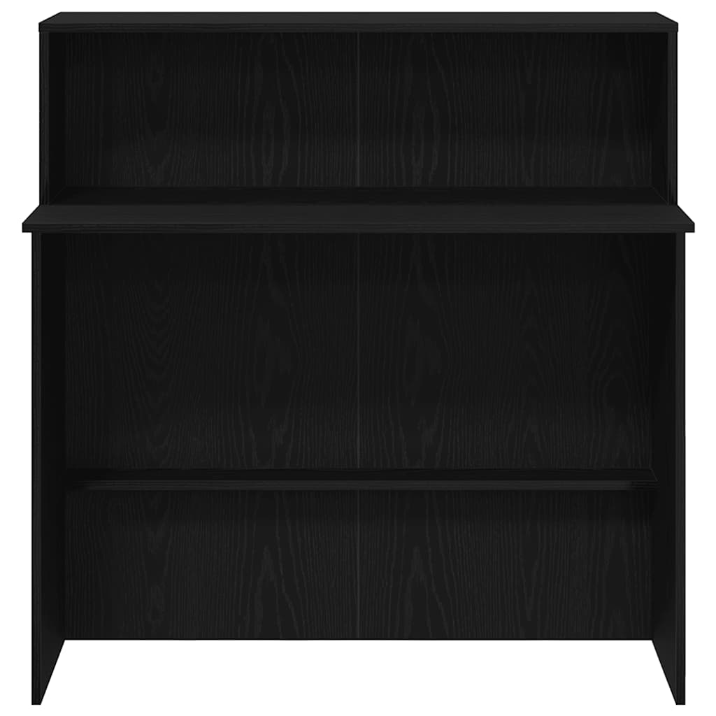 HKH Balcão de Recepção ,5 Cm Derivados de Madeira - Preto