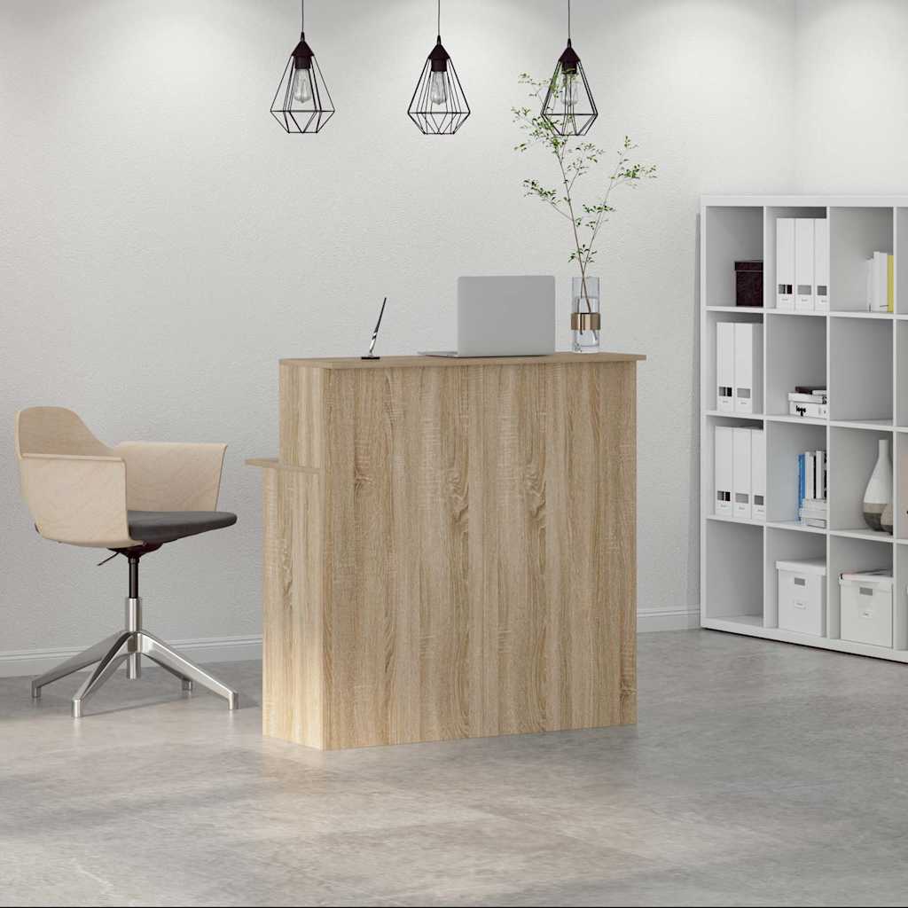 Mostrador de Recepción HKH de 5 cm de Deriv. Madera en Madera Roble Sonoma