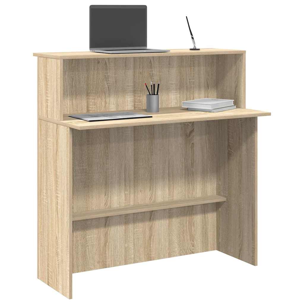 Mostrador de Recepción HKH de 5 cm de Deriv. Madera en Madera Roble Sonoma