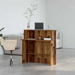 HKH Mostrador de recepción, 5 cm Deriv. Madera Madera - Viejo