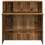 HKH Mostrador de recepción, 5 cm Deriv. Madera Madera - Viejo