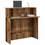 HKH Mostrador de recepción, 5 cm Deriv. Madera Madera - Viejo