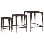 HKH 6 Pcs Conjunto de Sofás Jardim C/ Almofadões Vime Pe Castanho - Marrom