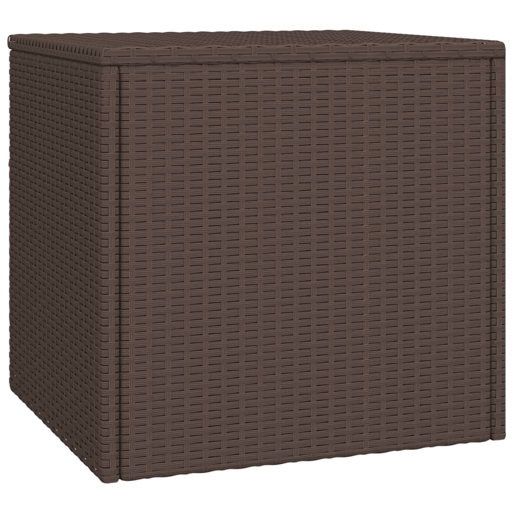 HKH Mesas de Apoio para Jardim 3 Pcs Vime Pe Castanho - Marrom