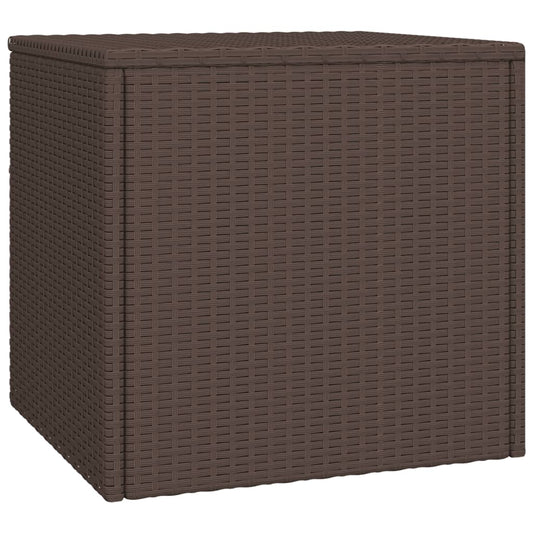 HKH Mesas de Apoio para Jardim 3 Pcs Vime Pe Castanho - Marrom