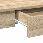 HKH Escritorio de Contrachapado de Madera Roble Sonoma