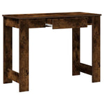 Mesa de escritório HKH en derivados de madera color Roble ahumado
