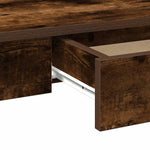 Mesa de escritório HKH en derivados de madera color Roble ahumado