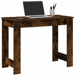 Mesa de escritório HKH en derivados de madera color Roble ahumado