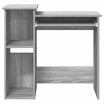 Escritorio HKH con estantes, derivados de madera Sonoma - Gris