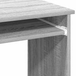 Escritorio HKH con estantes, derivados de madera Sonoma - Gris