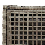HKH Bancos Jardim com Almofadas 2 Unid 40x40x43 Cm Vime Pe - Cinzento