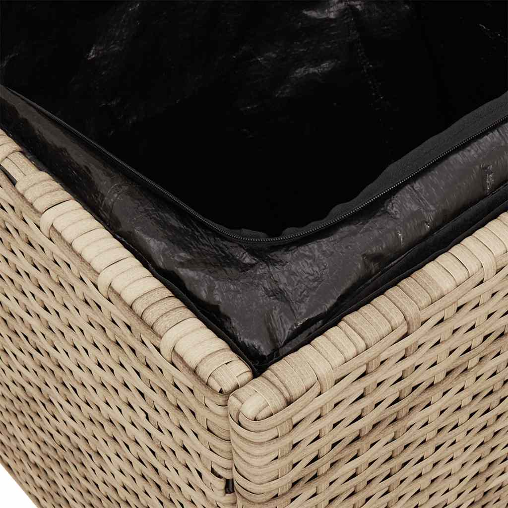 HKH 10 Piezas Conjunto de Sofás de Jardín con Cojines de Ratán Pe - Negro