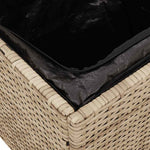 HKH 10 Piezas Conjunto de Sofás de Jardín con Cojines de Ratán Pe - Negro