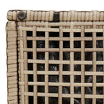 HKH 10 Piezas Conjunto de Sofás de Jardín con Cojines de Ratán Pe - Negro