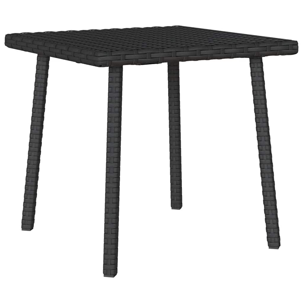 HKH 13 Pcs Conjunto de Sofás de Jardim com Almofadões Vime Pe - Preto