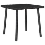 HKH 13 Pcs Conjunto de Sofás de Jardim com Almofadões Vime Pe - Preto