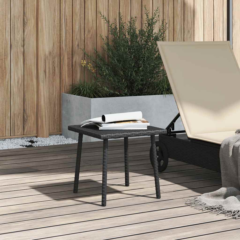 HKH 13 Pcs Conjunto de Sofás de Jardim com Almofadões Vime Pe - Preto