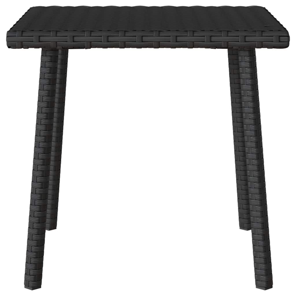 HKH 13 Pcs Conjunto de Sofás de Jardim com Almofadões Vime Pe - Preto