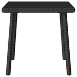 HKH 13 Pcs Conjunto de Sofás de Jardim com Almofadões Vime Pe - Preto