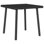 HKH 13 Pcs Conjunto de Sofás de Jardim com Almofadões Vime Pe - Preto