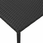HKH 13 Pcs Conjunto de Sofás de Jardim com Almofadões Vime Pe - Preto