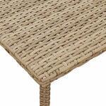 HKH 10 Pcs Conjunto Sofás de Jardim C/ Almofadões Vime Pe Cinzento - Cinzeto