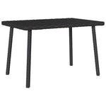 HKH Mesa de Centro de Jardim Retangular Vime Pe - Preto