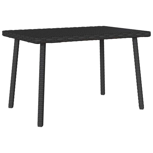 HKH Mesa de Centro de Jardim Retangular Vime Pe - Preto
