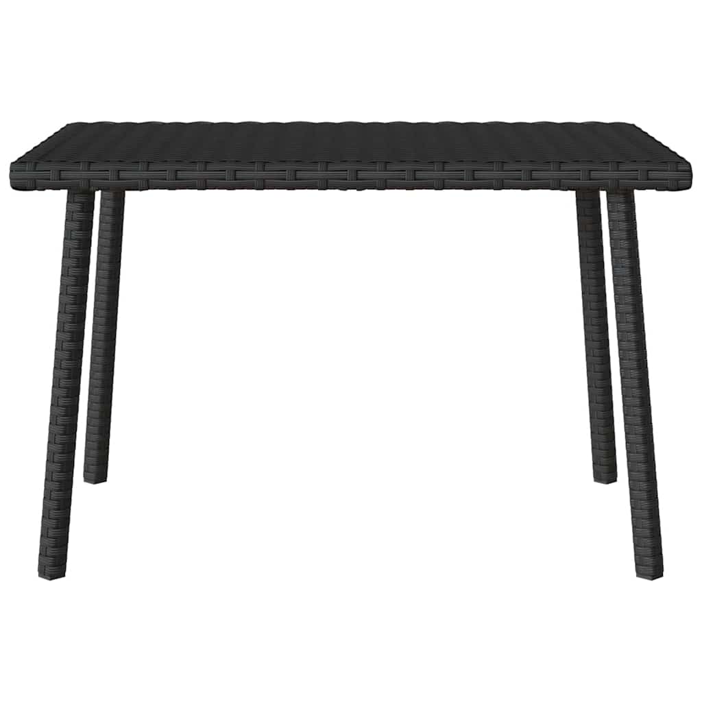 HKH Mesa de Centro de Jardim Retangular Vime Pe - Preto