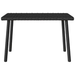 HKH Mesa de Centro de Jardim Retangular Vime Pe - Preto
